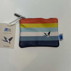 Shruti Striped Mini Coin Purse - Multicolor